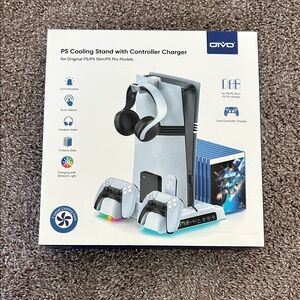 PS5 Cooling Stand with Controller Charger